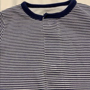 Magnificent Baby One Pieces - Magnetic blue and white striped onesie Magnificent Baby One Pieces - Magnetic blue and white striped onesie